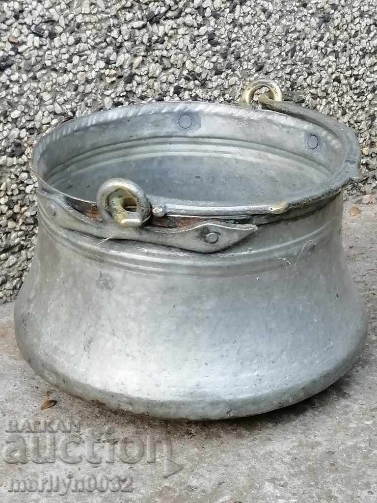 Auction  Tinned boiler, baker, water tank, copper copper pot