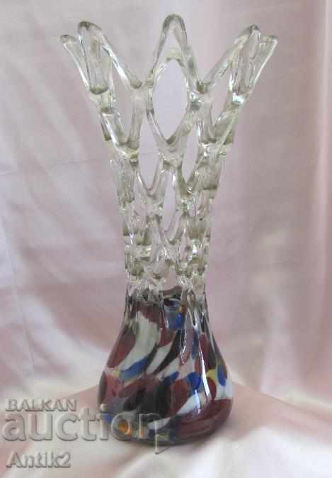 Antique Morano Crystal Glass Large Vase with price 600.00 BGN | € 306.78