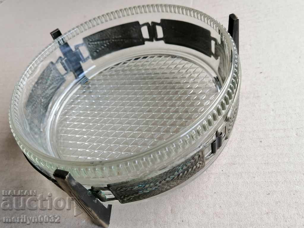 Old glass sugar bowl, candy box, dish - 6 Old glass sugar bowl, candy box, dish - 6