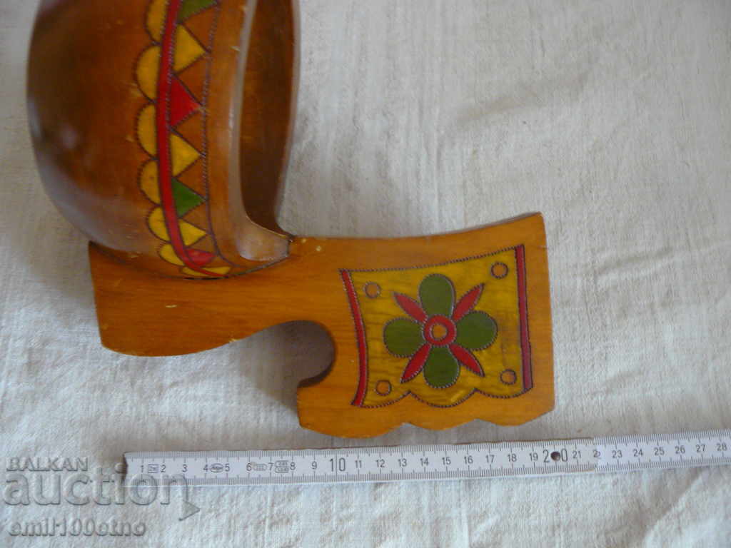 A large traditional wooden Russian cup - a vessel shaped bowl with price 18.00 BGN | € 9.20 A large traditional wooden Russian cup - a vessel shaped bowl with price 18.00 BGN | € 9.20