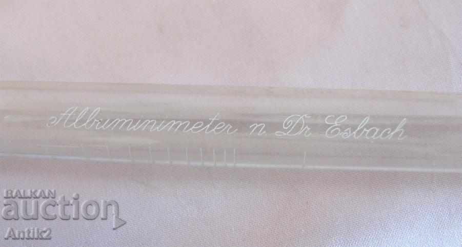 Παράδοση 19ου αιώνα παλαιό ιατρικό αλβουμνομετρητή Dr. Esbach Παράδοση 19ου αιώνα παλαιό ιατρικό αλβουμνομετρητή Dr. Esbach
