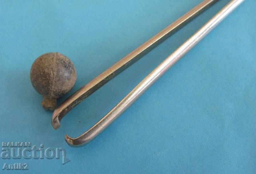 Auction  19th Century Antique Medical Tool Bullet Extractor
