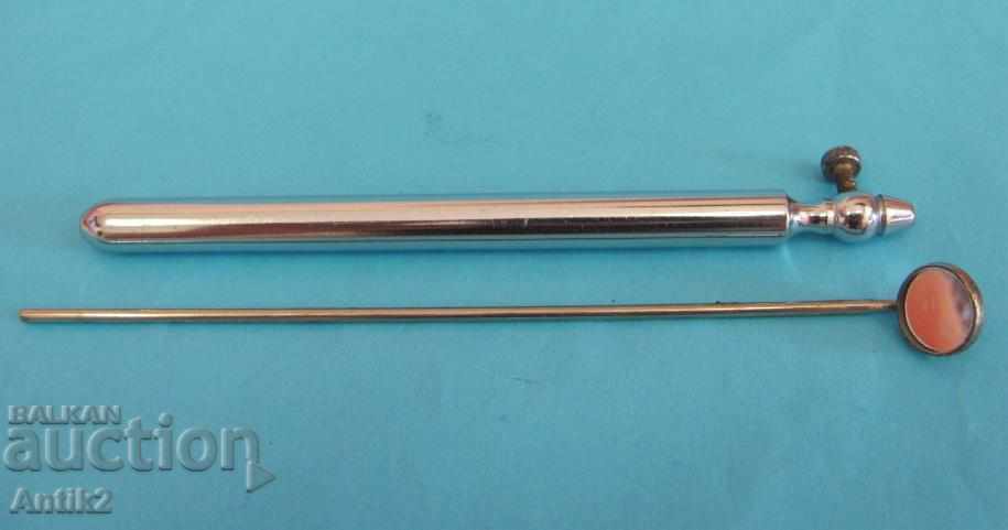 Доставка на 19 век Антикварен Медицински Ларингоскоп Доставка на 19 век Антикварен Медицински Ларингоскоп