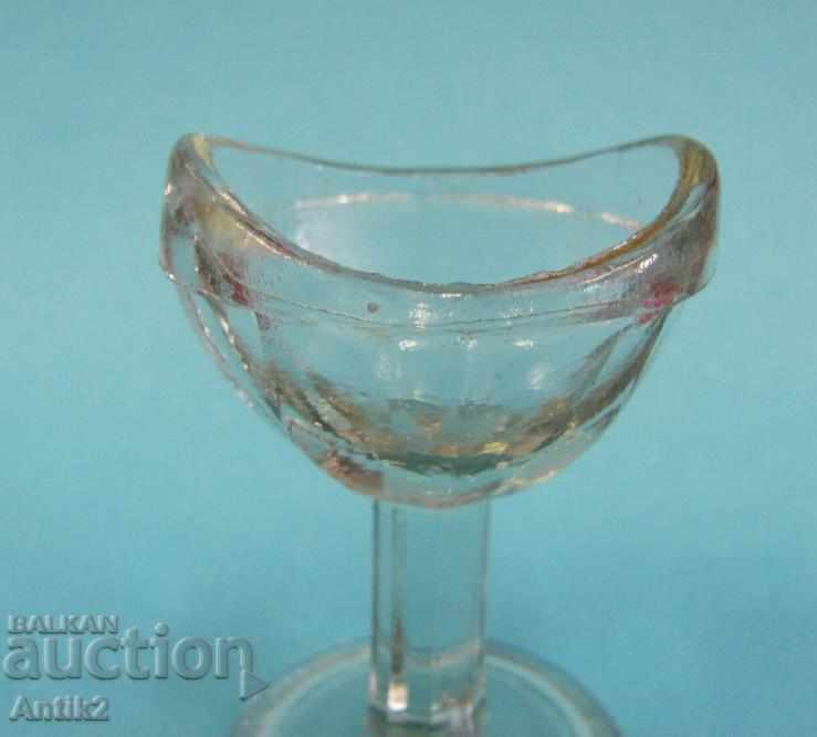 19th Century Antique Medical Glass Eye Cup - 6