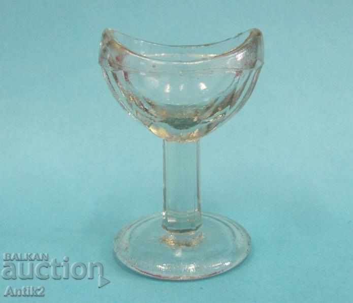 19th Century Antique Medical Glass Eye Cup