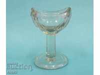 19 век Антикварна Медицинска Стъклена Чашка за Око