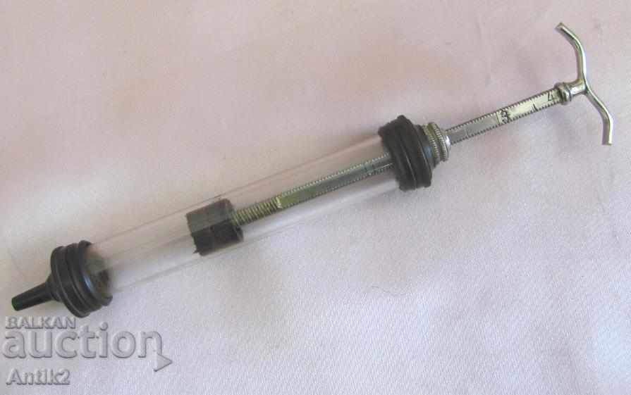 19th Century Antique Medical Hammer & Syringe Kit - 7