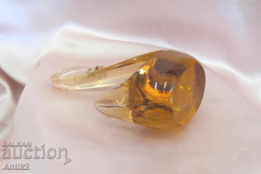 Old Morano Crystal Swan Figurine - 7 Old Morano Crystal Swan Figurine - 7