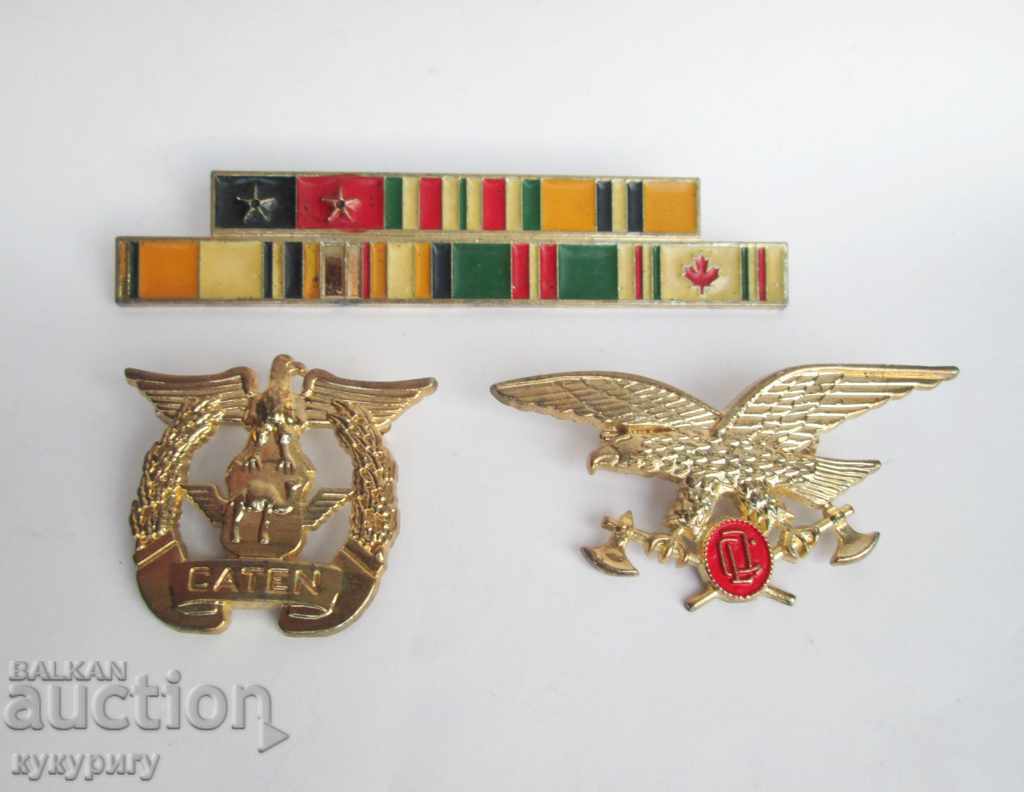 Военни знаци значки и колода за колекция