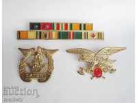 Военни знаци значки и колода за колекция