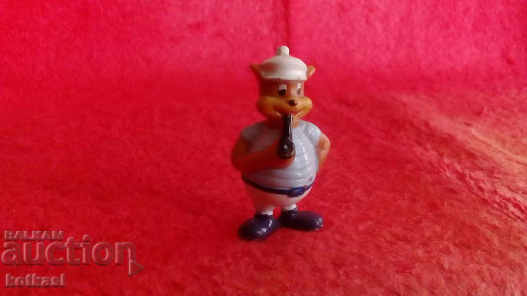 Old Chocolate Egg Sailor Captain Figure με ετικέτα