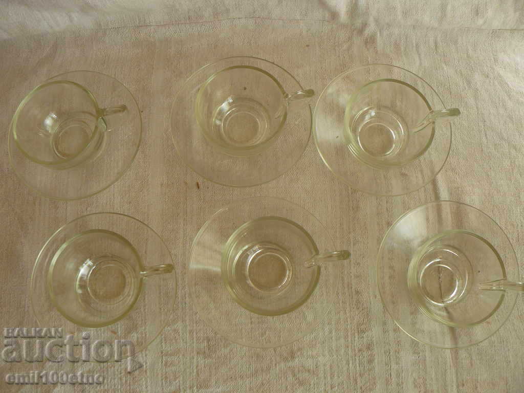 Delivery of SIMAX Coffee Glass Service Czechoslovakia Unused Delivery of SIMAX Coffee Glass Service Czechoslovakia Unused