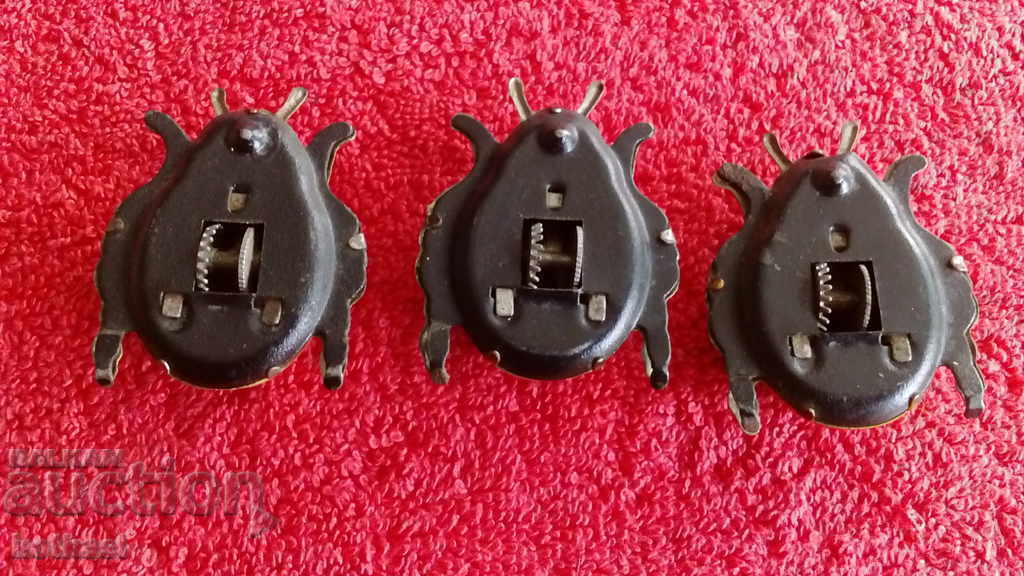 Auction Lot 3 pcs. metal toys Ladybugs Scarab Beetles Auction Lot 3 pcs. metal toys Ladybugs Scarab Beetles