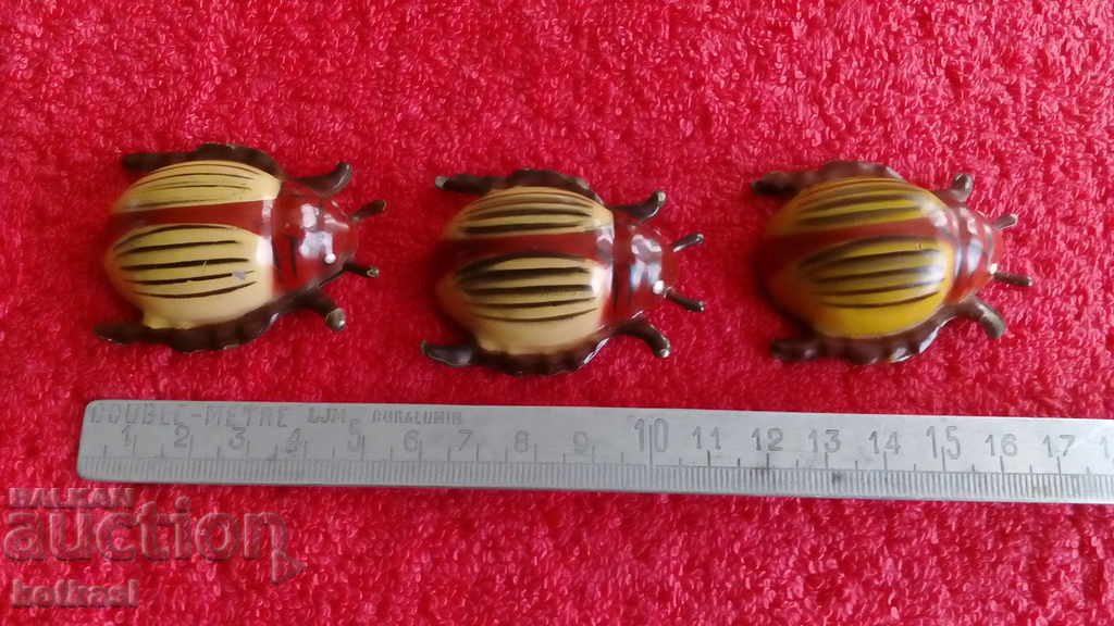 Delivery of Lot 3 pcs. metal toys Ladybugs Scarab Beetles Delivery of Lot 3 pcs. metal toys Ladybugs Scarab Beetles