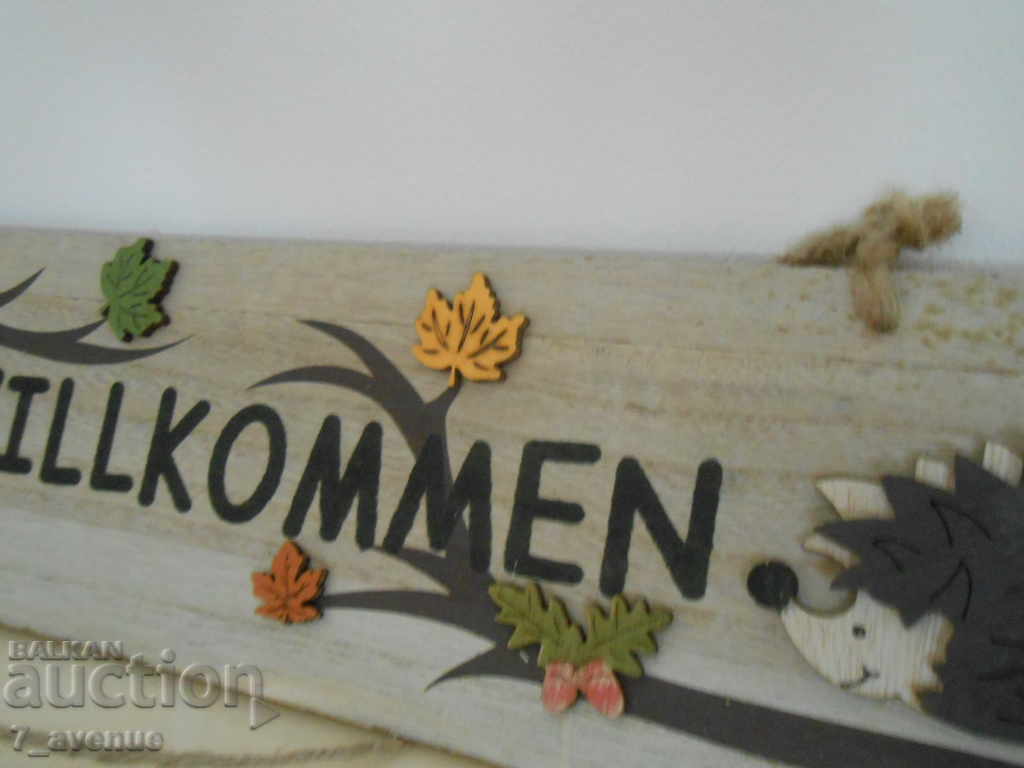 Доставка на Много декоративна табела Добре дошли - Willkommen, Таралежи Доставка на Много декоративна табела Добре дошли - Willkommen, Таралежи
