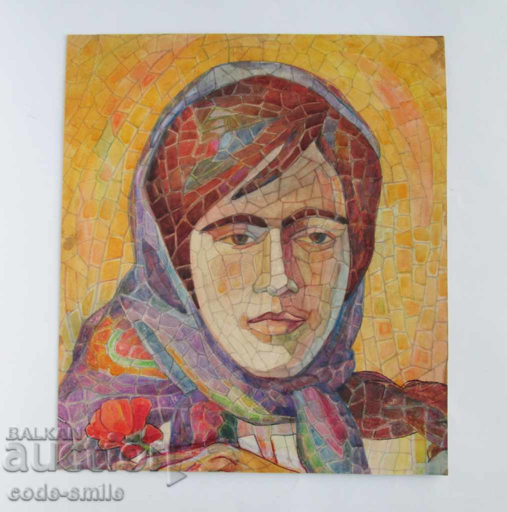 Old author's picture drawing Portrait of a Bulgarian woman with price 160.00 BGN | € 81.81