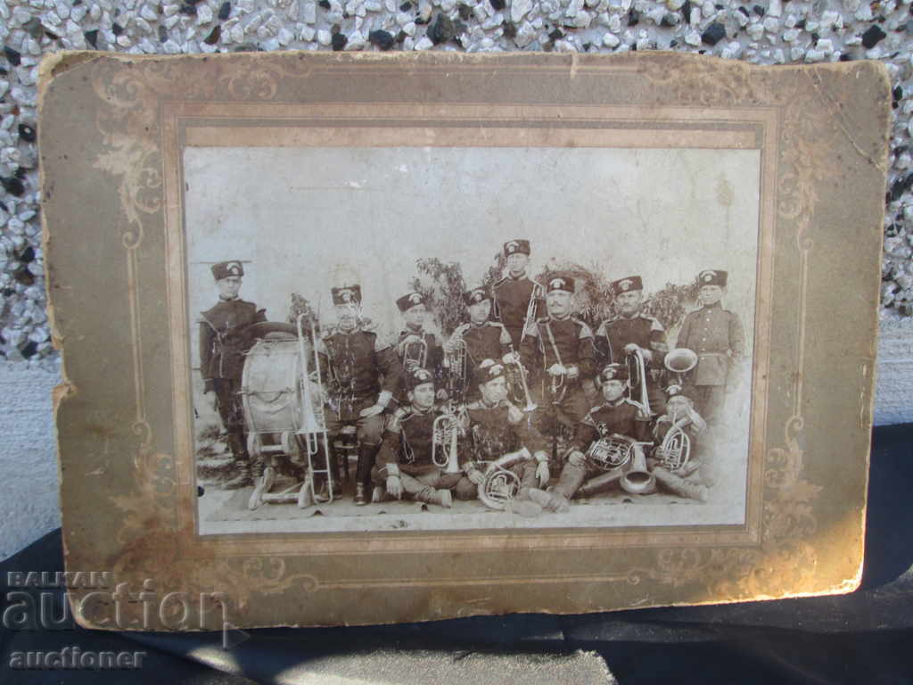 OLD MILITARY PICTURE OF A CARTON ORCHESTRA - 6 OLD MILITARY PICTURE OF A CARTON ORCHESTRA - 6