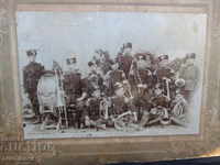 OLD MILITARY PICTURE OF A CARTON ORCHESTRA