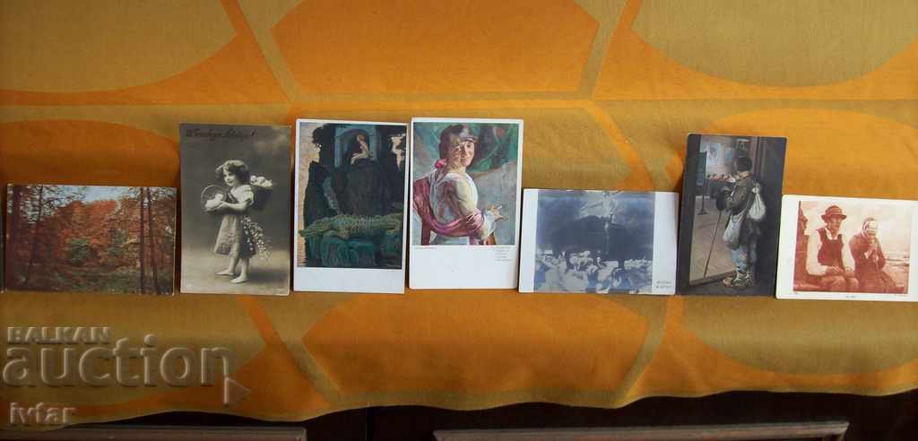 Auction Lot of old foreign postcards - 2 Auction Lot of old foreign postcards - 2
