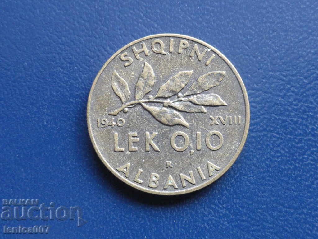 Albania 1940 - 0.10 light (R) - 5 Albania 1940 - 0.10 light (R) - 5