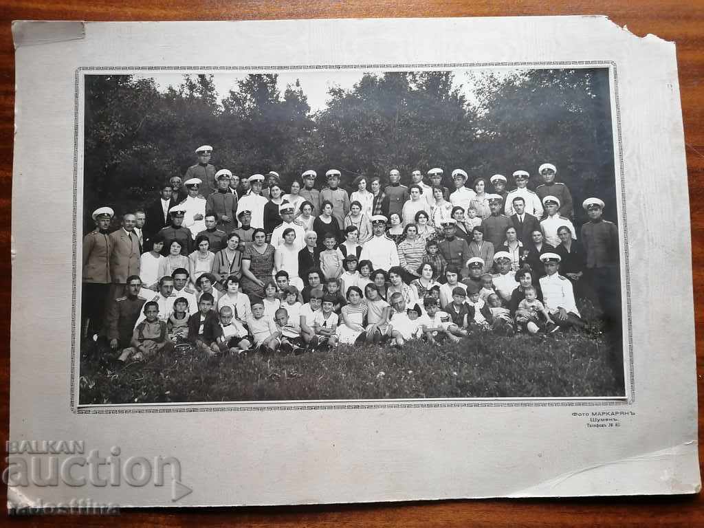 Fotografie carton Markaryan Șumen ofițeri regali