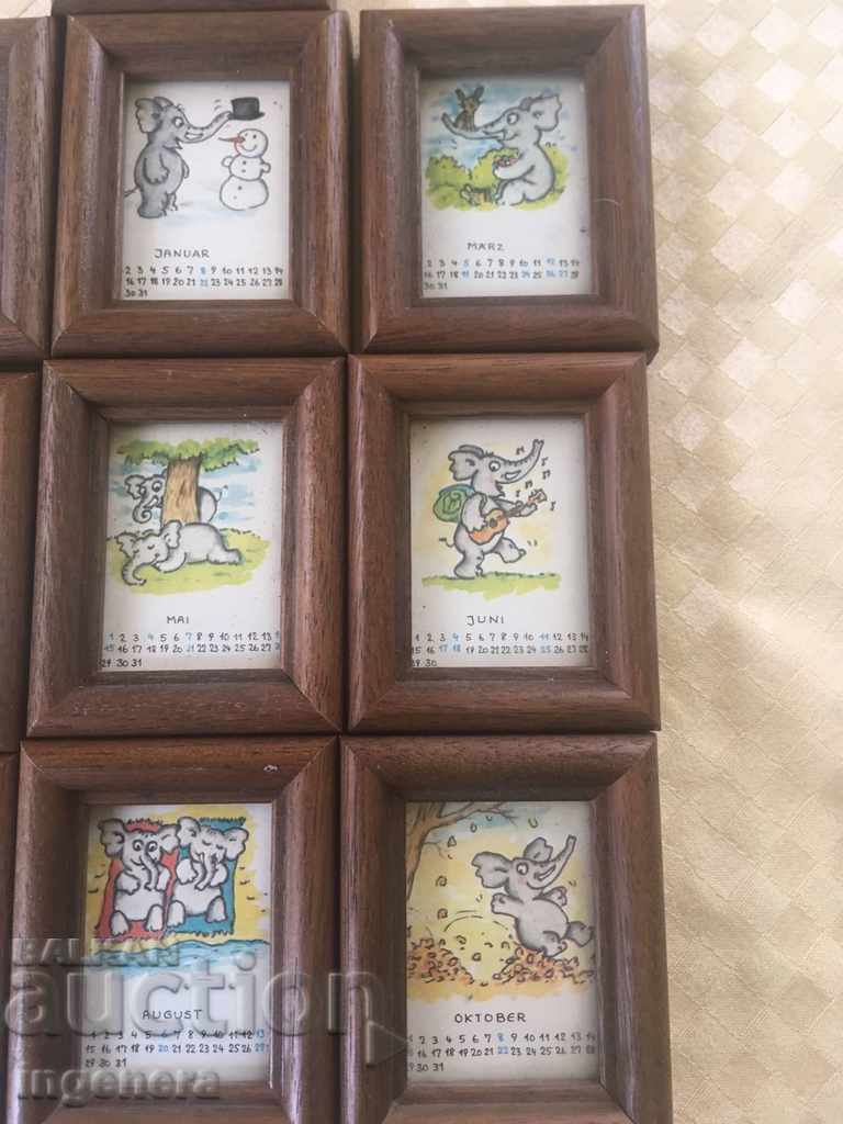 Auction PICTURE PICTURE CALENDAR-1989 SLONCHETS Auction PICTURE PICTURE CALENDAR-1989 SLONCHETS