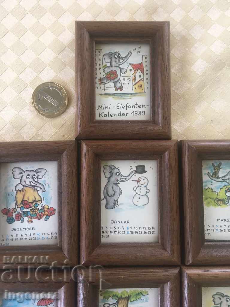 PICTURE PICTURE CALENDAR-1989 SLONCHETS - 5 PICTURE PICTURE CALENDAR-1989 SLONCHETS - 5