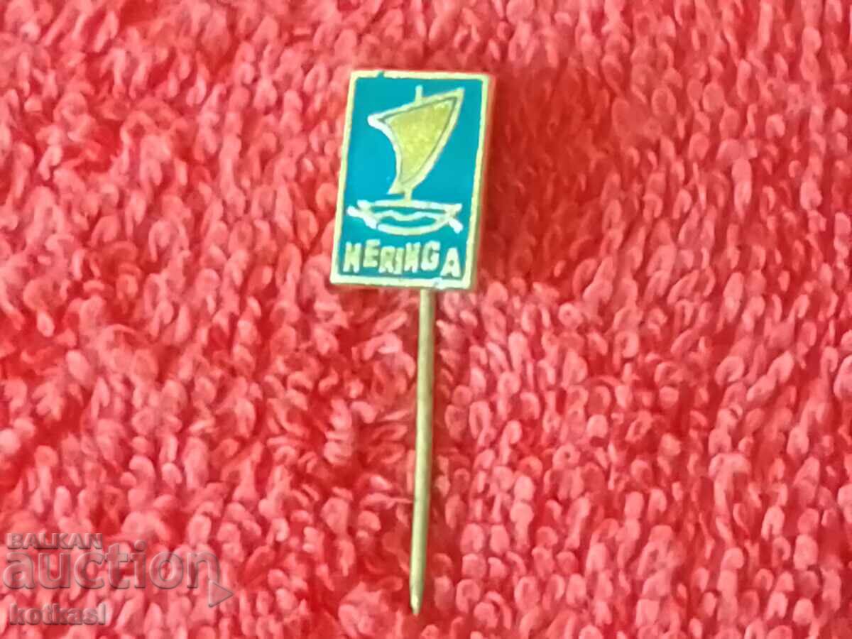Auction  Old metal bronze pin badge Lithuania