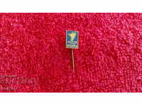 Old metal bronze pin badge Lithuania