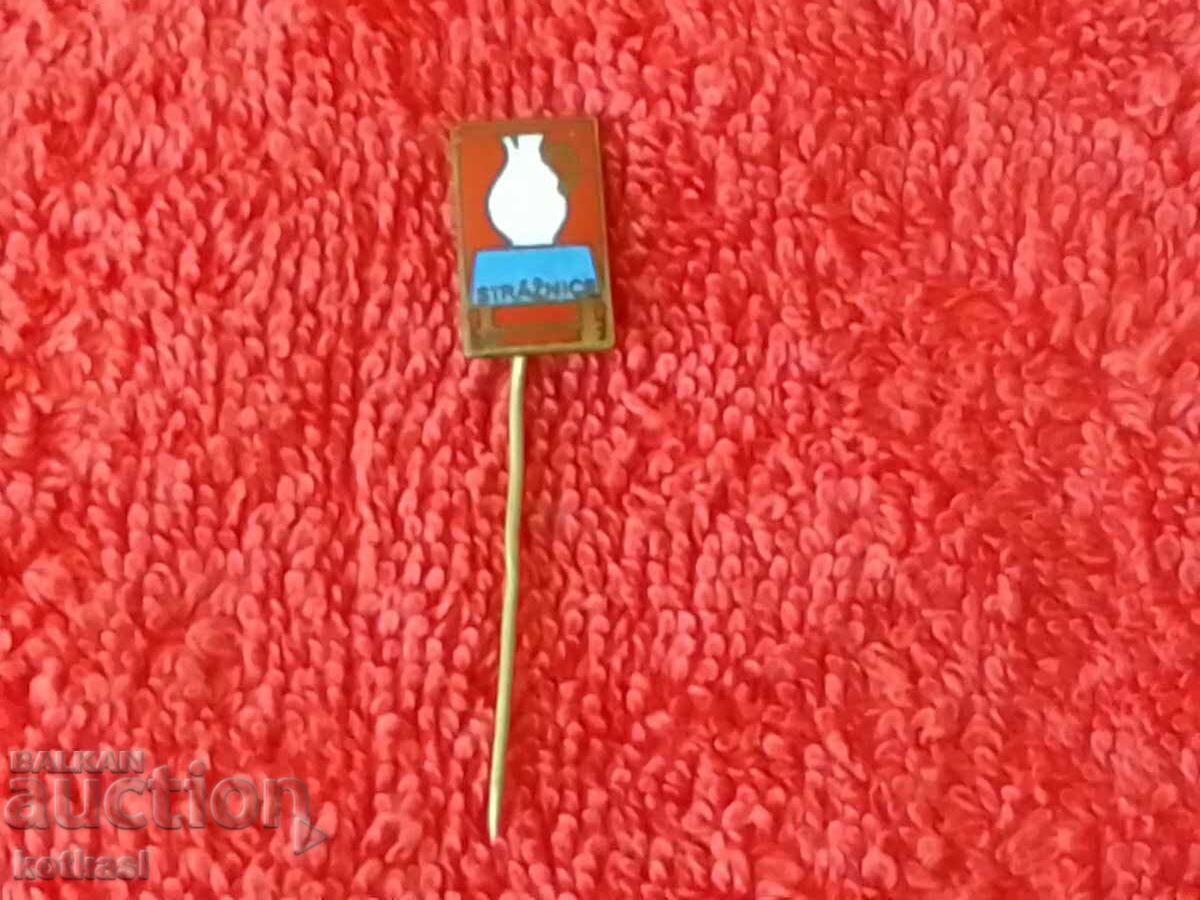 Old metal bronze pin badge STRAZNICE Slovenia - 5 Old metal bronze pin badge STRAZNICE Slovenia - 5