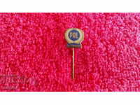 Old solid metal badge bronze needle PAL AUTOBRZDY