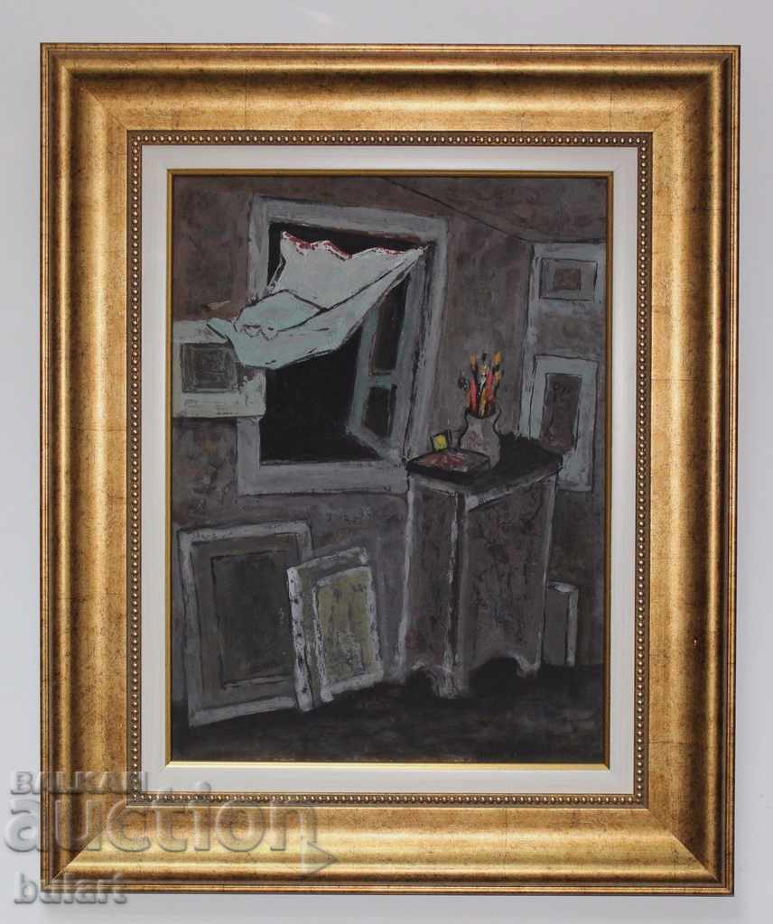 Pencho Balkanski Ατελιέ Λάδι 1962 Ταυτοποίηση Pencho Balkanski Ατελιέ Λάδι 1962 Ταυτοποίηση