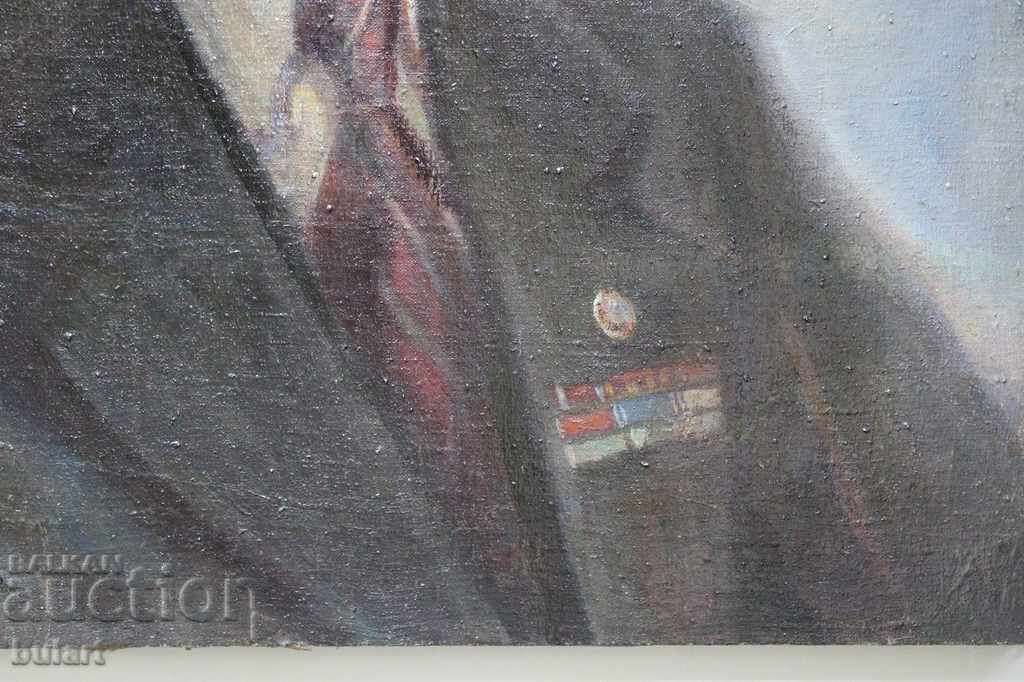 Licitație Nikola Kozhuharov Portretul lui Georgi Dimitrov Semnat în 1954 Licitație Nikola Kozhuharov Portretul lui Georgi Dimitrov Semnat în 1954