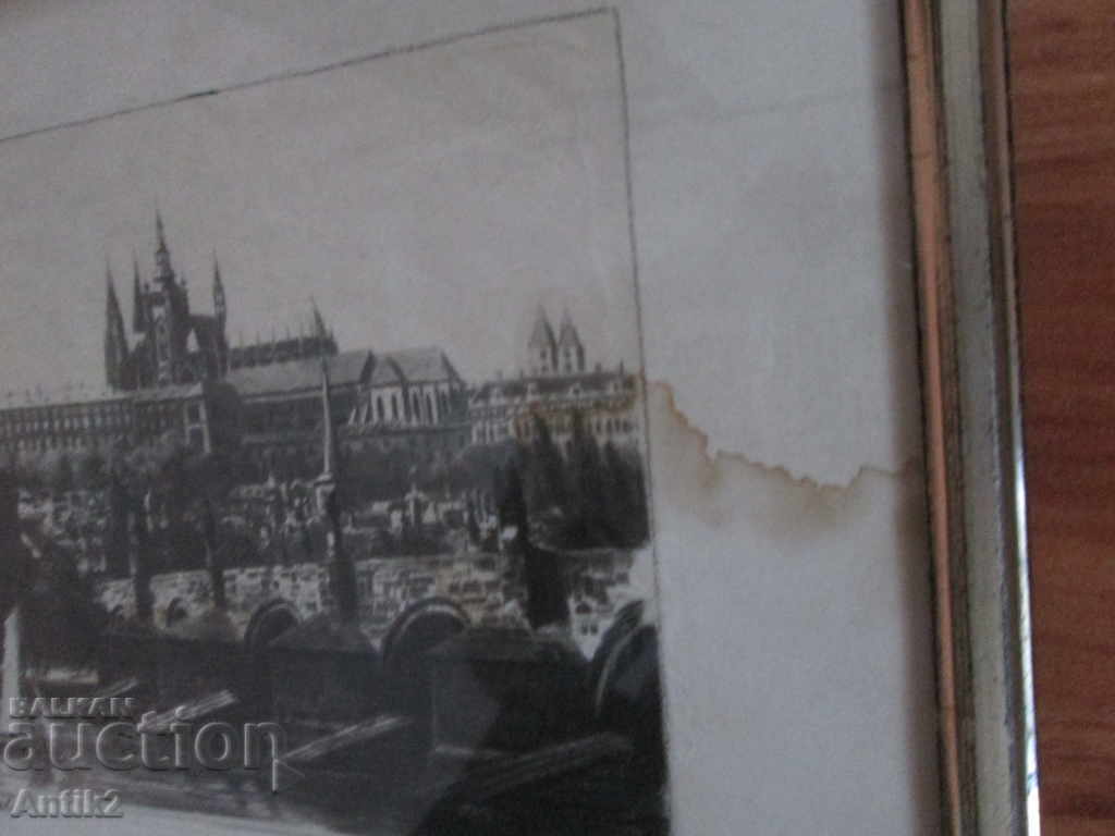 19c Original engraving, signed, 24x19cm - 5