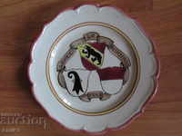 1942 original porcelain decorative plate marked