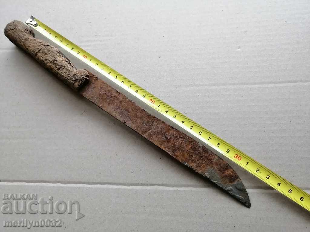 Auction Old hand forged butcher dagger kulak Auction Old hand forged butcher dagger kulak