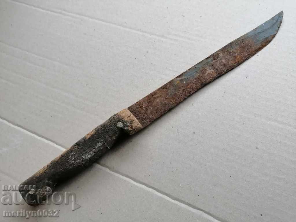 Old hand forged butcher dagger kulak - 6 Old hand forged butcher dagger kulak - 6