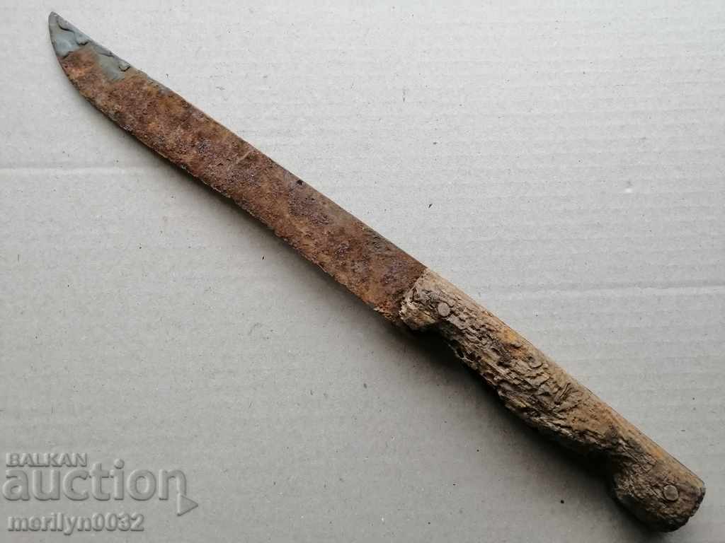 Old hand forged butcher dagger kulak - 7 Old hand forged butcher dagger kulak - 7