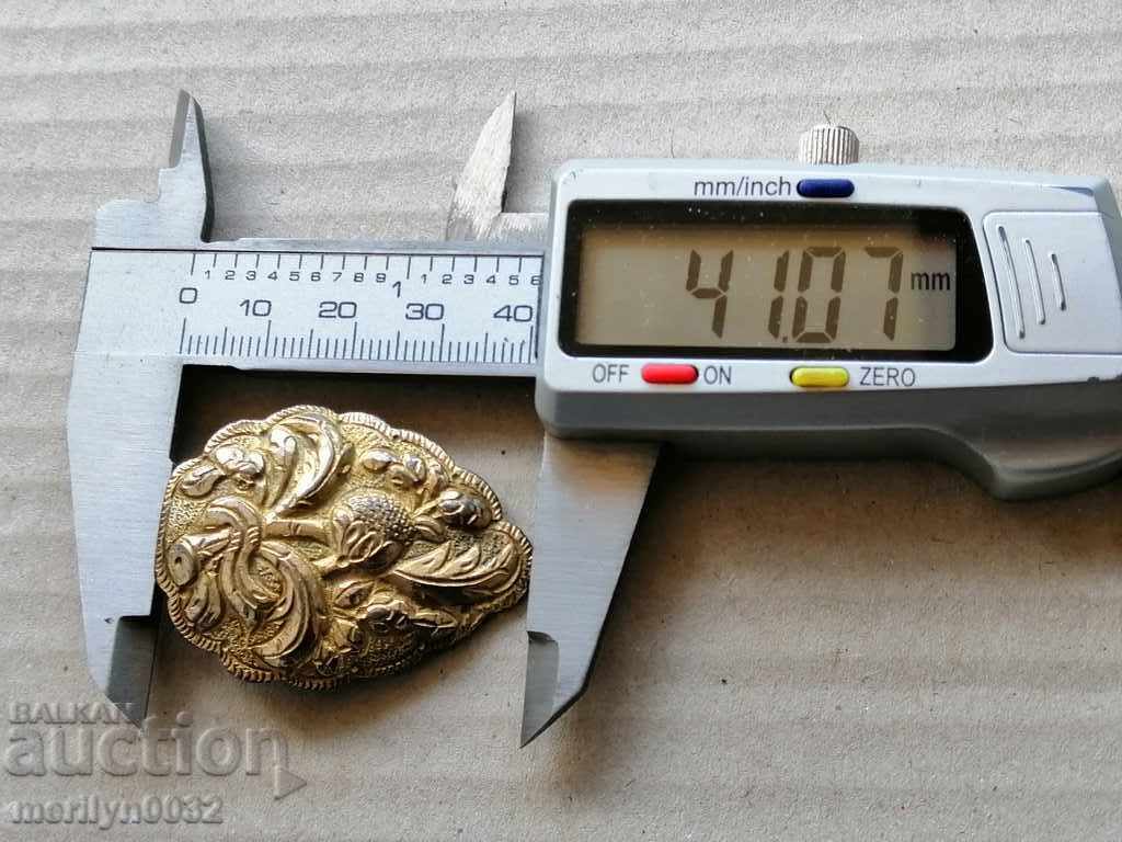 Paft renascentist din argint ciocanat, argint, pafta aurit - 6 Paft renascentist din argint ciocanat, argint, pafta aurit - 6