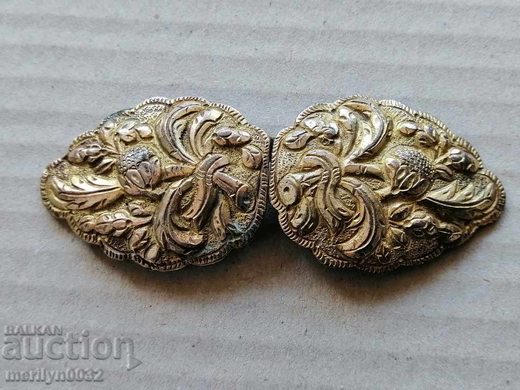 Paft renascentist din argint ciocanat, argint, pafta aurit - 7 Paft renascentist din argint ciocanat, argint, pafta aurit - 7