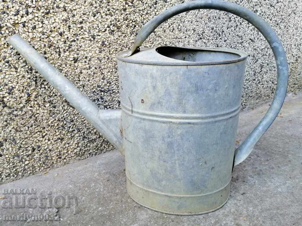 Old metal can, galvanized tube, bucket, pot with price 35.00 BGN | € 17.90 Old metal can, galvanized tube, bucket, pot with price 35.00 BGN | € 17.90