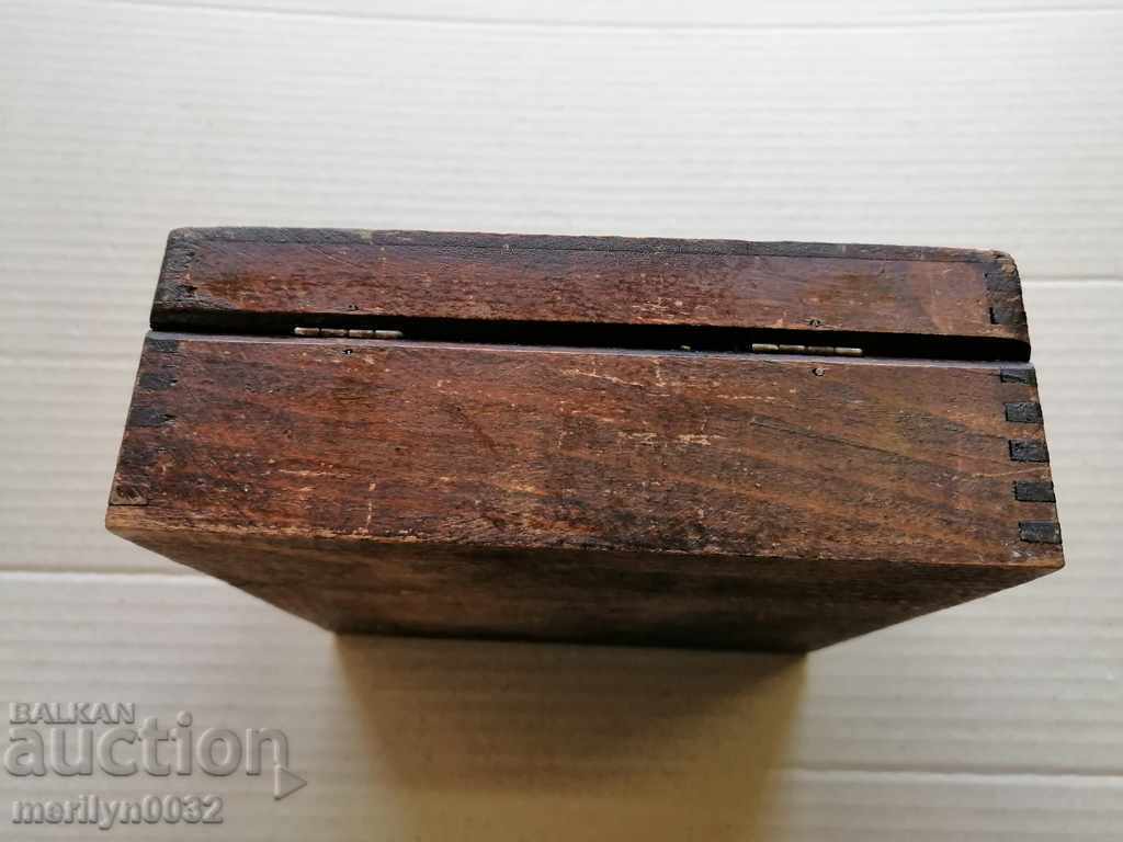 Old pyrographic box of wood, wooden, 40's - 6 Old pyrographic box of wood, wooden, 40's - 6