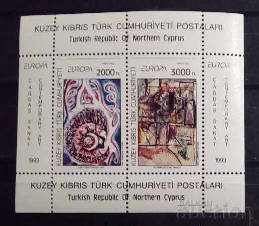 Turkish Cyprus 1993 Block Europe CEPT Art / Paintings MNH