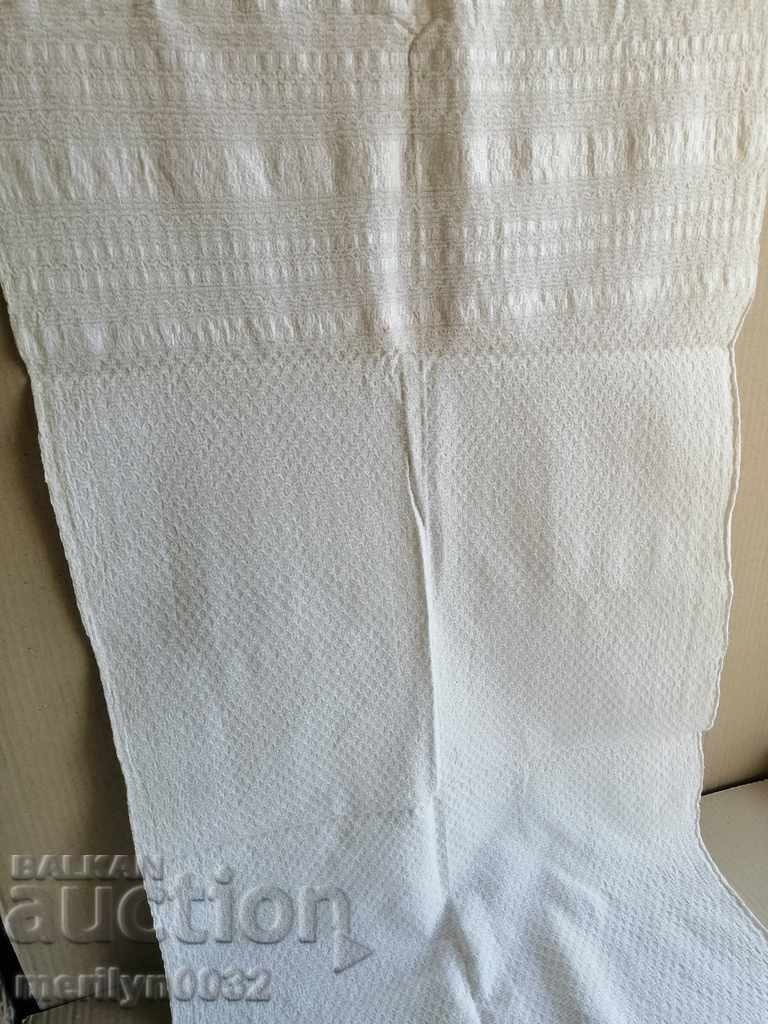 Delivery of Old linen cloth with lace kenar 140 / 47cm Delivery of Old linen cloth with lace kenar 140 / 47cm