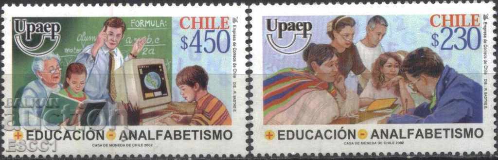 Чисти марки  Америка UPAEP  2002 от Чили