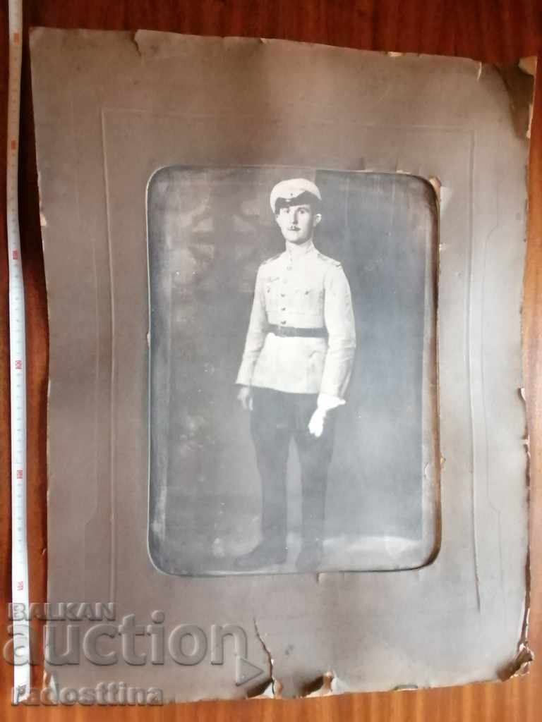 Photo cardboard picture Navy officer