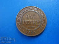 VI (7) Αυστραλία 1 Penny 1934