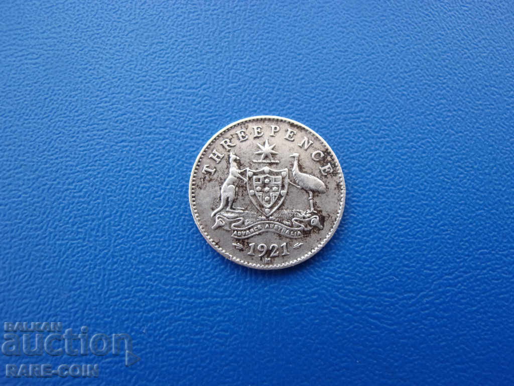VI (27) Australia 3 Penny 1921