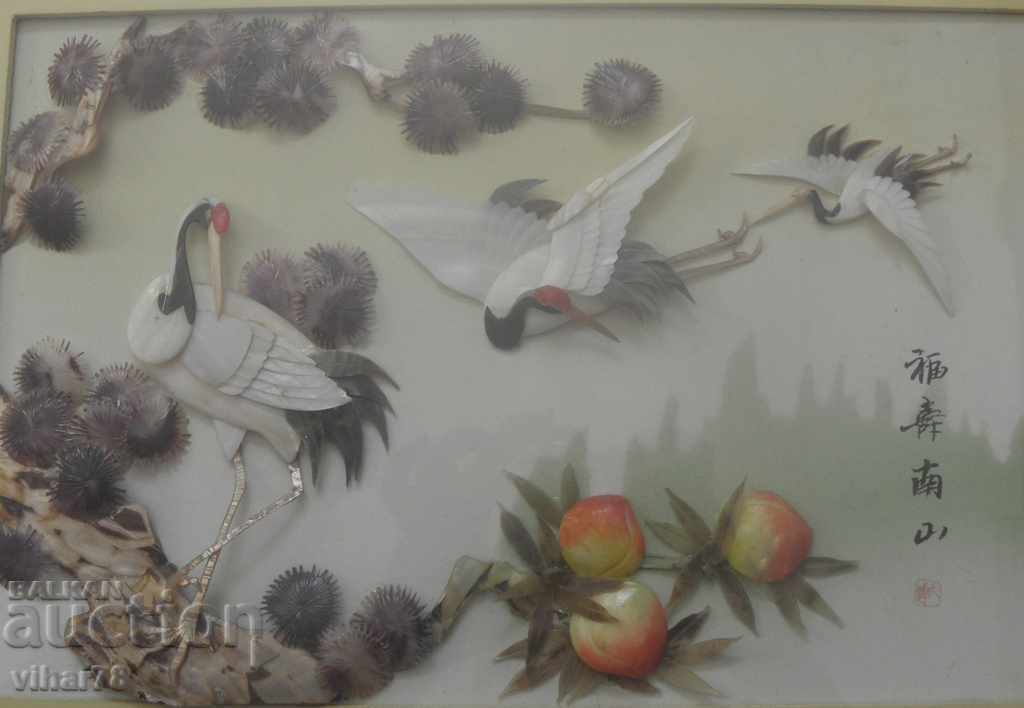 СТАРА КАРТИНА-СЕДЕФ РЪЧНА ИЗРАБОТКА с цена 499.99 лв. | € 255.64 СТАРА КАРТИНА-СЕДЕФ РЪЧНА ИЗРАБОТКА с цена 499.99 лв. | € 255.64