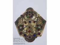 Rare Bulgarian Balkan silver gilt buckle